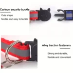10-Pack Reflective Breakaway Cat Collars with Bells & Round Ears, Durable Polyamide Material, Adjustable Safety Pet Collar Set w - Image 4