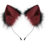 Handmade Faux Fur Animal Ears Headband Furry Cat Fox Ear Hairhoop Headwear Costume Accessory for Cosplay Masquerade - Image 5