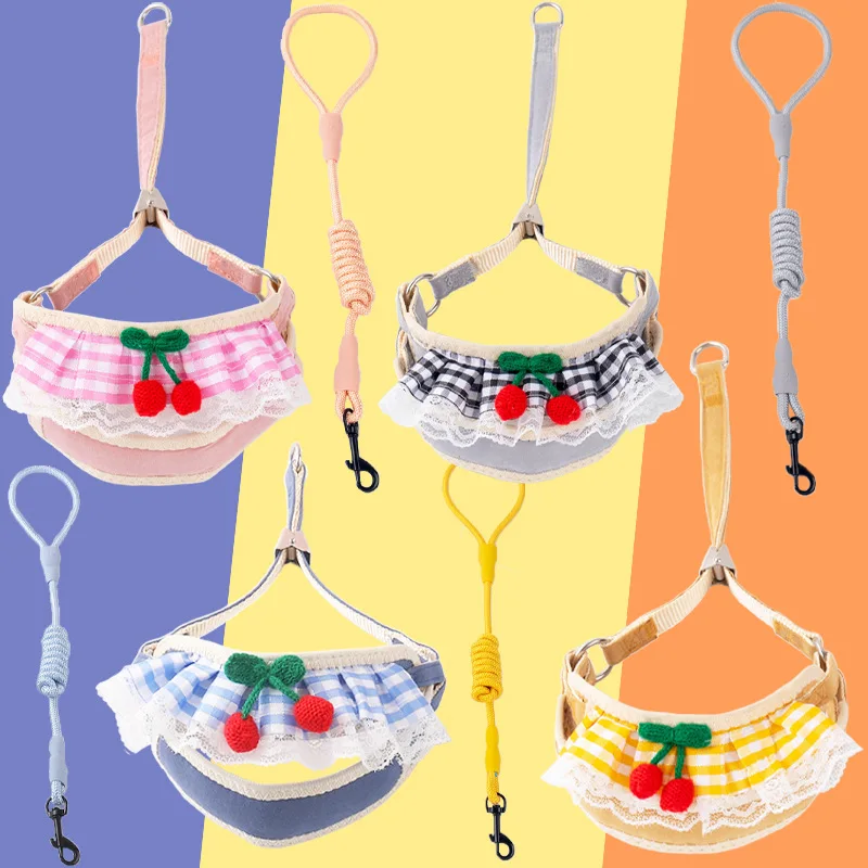 kf-S67e802a415c54824a4d31c92f01c4fd5C Dog Leash Cute Harness Cat Leash Teddy Small Dog Leash Pet Supplies Dog Leash - Image 1