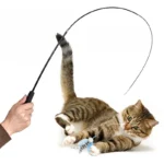 Extended Telescopic Cat Stick Cat Toys 1.8m Scratch Resistant Pet Accessories Telescopic Fishing Rod with Feather for Active Cat - Image 5
