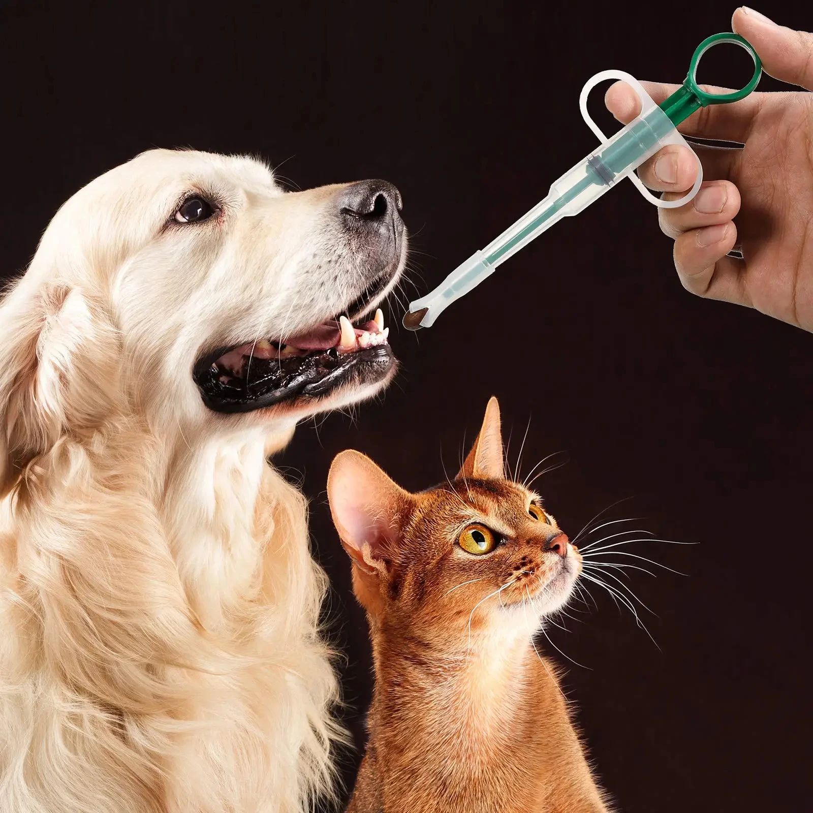 kf-S68e8693ecf3443c6af394cfef21e98177 Pet Medication Dispenser, Pressing Feeding Stick for Cats and Dogs, Eating Pills, Pills, Medication Artifacts, Pet Sickness Care - Image 1