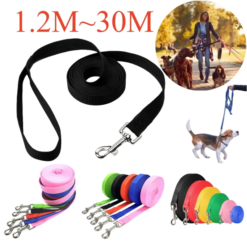 kf-S69057ed9d9c743a6bc03752b35f3972eD 1.2M-30M Long Leash for Dogs Overlength Dog Leash Puppy Outdoor Training Nylon Rope Dog Accessories Extended Control Dog Leashes - Image 1
