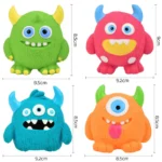 Dog Chew Toy Pet Squeaky Ball Toy Teeth Care Cartoon Monster Rubber Latex Interactive Trainning Puppy Pet Dog Supplies - Image 2
