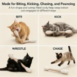 1/6 PCS Cat Interactive Stick Catnip Toy Suitable for Indoor Play Durable Teething Rope Interactive Cat Game Enthusiast Gift - Image 5