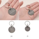 Personalized Dog ID Tags - Custom Engraved Pet Name Tags - Black Stainless Steel Dog Collar Tag for Dogs - Waterproof Durable - Image 3