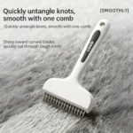 Pet Dematting Comb for Cats Dogs Deshedding Grooming Brush Long Hair Detangling Undercoat Fur Remover Tool - Image 3