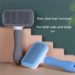 Self Cleaning Pet Hair Remover Brush Dog Cat Grooming Comb Efficient Dematting Tool Removes Loose Fur for Pets Daily Care - Image 2