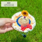 Cute Adjustable Pet Woven Hat Dog Decorative Hat Photo Prop Universal Dog Cat Sunshade Cap Run Straw Hat For Small Dog Puppy Cat - Image 4