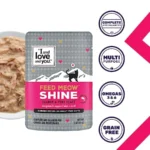 Feed Meow Shine Wet Cat Food - Salmon + Tuna - Coat and Skin Support, Grain Free, Shreeded, No Fillers, 3oz Pack of 12 - Image 3