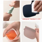 Soft Silicone Dog Treat Pouch, Auto-Closure Leakproof Pet Training Bag, Travel Snack Pouch for Dogs/Cats, Odorless Easy-Clean - Image 5
