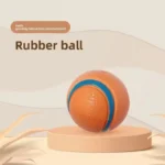 Dog Squeaky Toy Ball Elastic Rubber Ball Bite Resistant Interactive Training Teeth Cleaning Chew Toy For Small Medium Large Dogs - Image 2