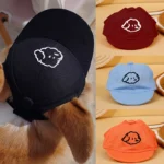 Dog Sun Hat adorable with Cartoon Dog Embroidery Design，Adjustable Sun Hat for Small&Medium Cats and Dogs，Keeping Pet Fashion - Image 2