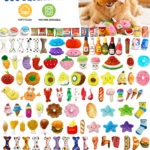100-Piece Set of Random Color and Style Plush Dog Toys, Tpr Knot Toys, Dog Chew and Squeaky Toys, Teeth Cleaning Knot Toys, Dog