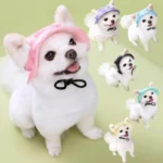 Pet Dogs Bucket Hat With Ear Holes Sunproof Baseball For Large Medium Small Dogs Summer Dog Sun Hat Outdoor Hiking Hat