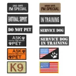 1 Piece Tactical Patch Bundle For Dog Harness Collar Vest Personalized Patches Tags Sticker Label Custom Name ID Service Dog - Image 2