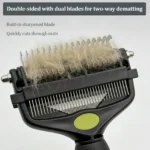 Dog Hair Removal Comb 3 in 1 Professional Dog Brush Pet Grooming Undercoat Rake Fur Knot Cutter Shedding Supplies for Puppy Cat - Image 2