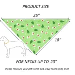 Sucado Dog Bandana Fruit Floral Spring Washable Soft Doggy Scarf Kerchief Summer Adjustable for Small Medium Large Dogs Pets - Image 2