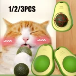 Natural Catnip Healthy Pet Cat Toy Wall Stick-on Ball Cats Teeth Cleaning Catnip Ball Toys Cat Snacks Kitten Cat Catnip Toy