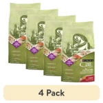 4 pack Cat Chow Naturals, Dry Cat Food, Chicken and Salmon, 6.3 lb Bag