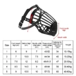 Soft Plastic and Leather Strong Dog Muzzle Basket Design Anti-biting Adjusting Straps Mask Dog Muzzle for Small Medium Large Dog - Image 5