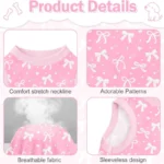 Dog Shirts for Small Dog Cute Dog T-Shirt Pink Soft Girl Doggie Sleeveless Shirt Puppy Clothes Cats Chihuahua Breathable Spring - Image 2
