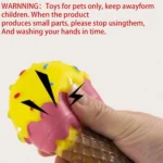 1pc - Dog Squeaky Toy - Interactive Ice Cream Cone Shaped Chew Toy for Dogs, Durable Puppy Teething Plaything for All Breed - Image 2