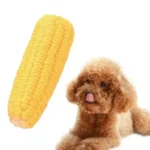 Corn Shape Puppy Dog Toy Latex Squeak Interactive Chew Bite-Resistant Training Playing Dog Supplies - Image 3