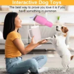 Safe Squeaky Dog Cup Toy Pink - Durable Chew Toy for Small/Medium/Large Aggressive Chewers Birthday & Exercise - Image 2