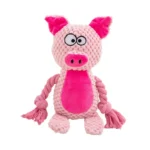 Pet Plush Sound Cotton Rope Fox Frog Elephant Shaped Pet Dog Toys for Large Dogs Interactive Tug of War Training Supplies - Image 3