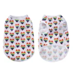 Breathable Dog Clothes For Small Medium Dogs Cats Summer Creative Rainbow Print Puppy Vest T-shirt Schnauzer Pug Pet Costume - Image 3