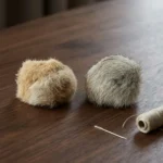 1/2/3/6pcs Rabbit Fur Ball Interactive Cat Toy Pet Product Containing Catnip Toy Ball Chasing Plush Toy Ball Cat Accessories 8cm - Image 6