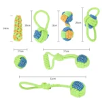 Pet Dog Toys for Large Small Dogs Toy Interactive Cotton Rope Mini Dog Toys Ball for Dogs Accessories Toothbrush Chew Puppy Toy - Image 6