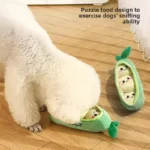 Multi Sound Pea Pod Plush Dog Toy Interactive Snuffle Training Chew Toy Bite Resistant Teething For Small Corgi Puppy Play Relie - Image 3