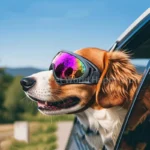 Dog Sunglasses Soft Adjustable UV Protection Pet Goggles Easy Wear Puppy Glasses For Medium Big Breed Outdoor Riding Driving - Image 4