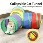 Cat Tunnel Pet Tube Collapsible Play Toy Indoor Outdoor Kitty Puppy Toys for Puzzle Exercising Training