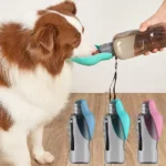800ml large capacity dog outdoor pet water cup portable accompanying cup folding flip water feeder outdoor water bottle supplies - Image 5