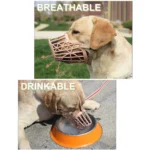 Softness Plastic Dog Muzzle Anti Bite Adjustable Pet Basket Dogs Training Mouth Cover Mesh Cage for Small and Large Dogs Care - Image 6