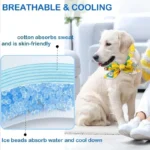 1-20PCS Summer Pet Cooling Scarf for Cats Dogs Ice Collar Cartoon Design Breathable Heat Relief Outdoor Travel Accessory - Image 4