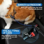 1Pc Chew-Proof Dog Car Harness Durable,Comfy & Secure Seat Belt for Small/Medium Dogs-A Pet Travel Essential - Image 6