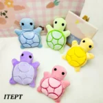 Mini cute turtle dog plush toy, squeaking dog teething sound toy, soft and safe, good for dental health, suitable for puppies - Image 4
