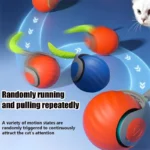 Smart Cat Toys Interactive Ball Plush Electric Catnip Training Toy Kitten Touch Sounding Pet Product Squeak Toy Ball Cat Supplie - Image 6