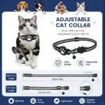 Cat Smart GPS Trackers Collar Anti-Lost Kitten Waterproof Tracker Adjustable Safety Buckle Reflective GPS Collar For Android - Image 6