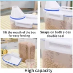 4PCS 2.5L Rice Storage Bucket with Measuring Cup Sealed Moisture-Proof Pet Food Storage Container for Storing Grains Flour Rice - Image 5