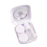 1pcs Mini Square Contact Lens Case with Mirror for Women Colorful Lens Box Eye Container Lovely Travel Kits - Image 3