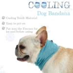 Pet Summer Cooling Ice towel Mesh Breathable Dog Scarf French Bulldogs Pugs Neck Cover Lightweight Quick Drying