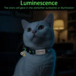 Customized Cute Glow Cat Collar Free Engraved Puppy Kitten Anti-lost Pet ID Nameplate Necklace With Bell & Moon Ornament - Image 2