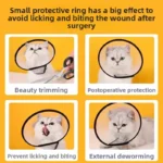 Pet Elizabeth Collar Soft Puppy Cat Anti Bite Recovery Cone Small Dog Wound Healing Neck Ring Post Surgery Protective Accessorie - Image 5