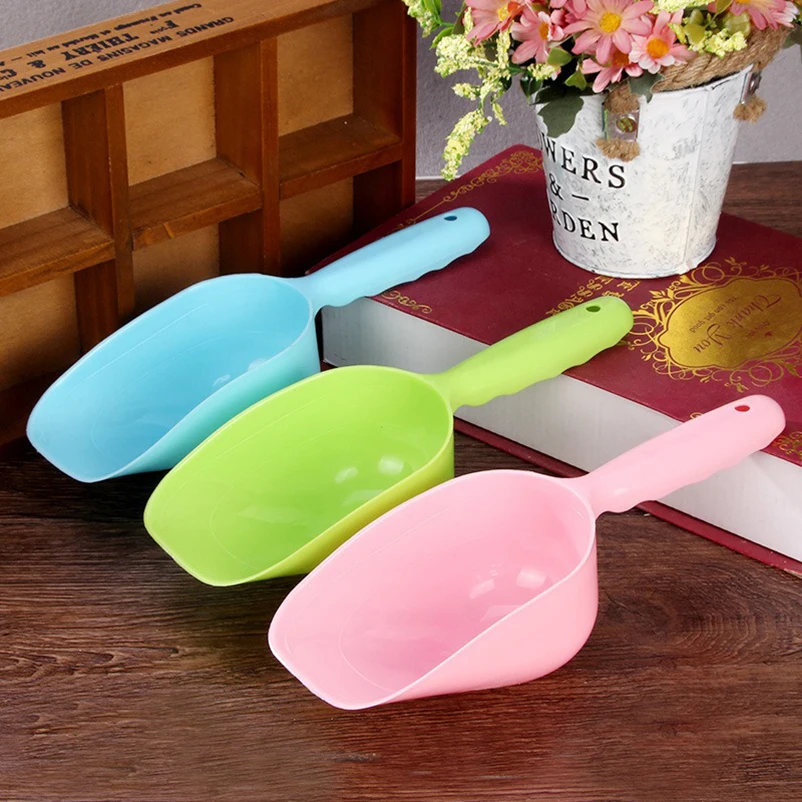 kf-S786d4837ea724122b49f27cd9f30a425g New popular plastic large capacity pet food spoons for cats and dogs multi-color pet feeding shovels - Image 1