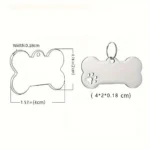 Stainless steel Personalized Engraving Anti-lost Dog ID Tag Customized Pet Name Puppy Collar Dog Cat Bone Tags Pet Supplies - Image 6