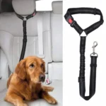 2-in-1 Dog Car Seatbelt Headrest Restraint Adjustable Reflective Pet Safety Seat Belt Clip Buckle Tether Large Medium Small Dogs - Image 2